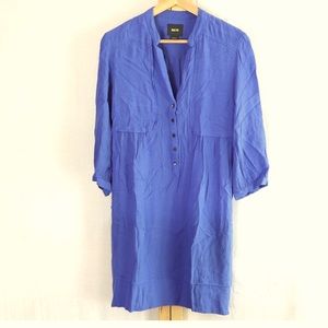 Anthropologie Maeve Shirt Dress Women's Size 8 Blue
